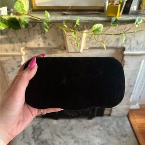 Gucci black velvet large glasses case